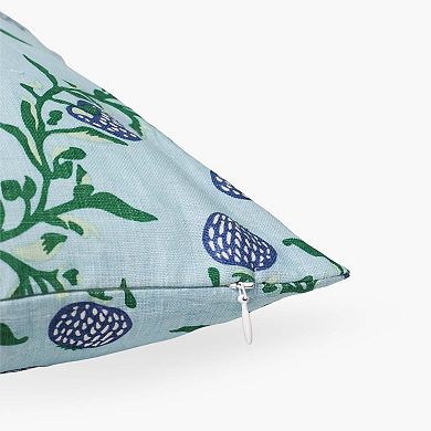 Rasa Lumbar Pure Linen Throw Pillow Cover