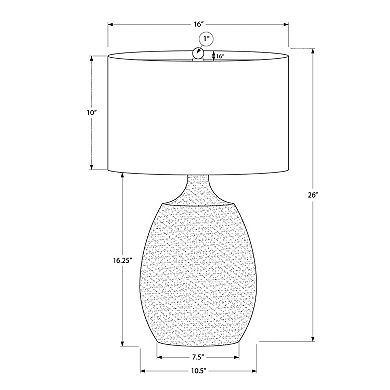 Lighting Table Lamp Ivory Cream Shade Cream Resin Contemporary