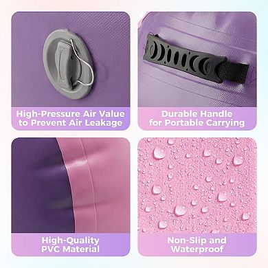 Inflatable Air Roller for Gymnastics Training, Tumbling Barrel for Kids Junior Gymnasts Yoga