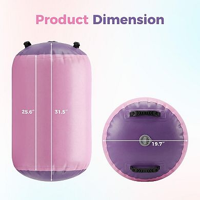Inflatable Air Roller for Gymnastics Training, Tumbling Barrel for Kids Junior Gymnasts Yoga