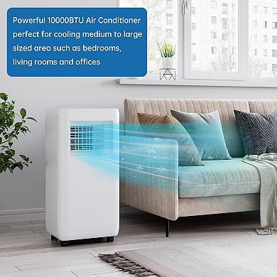 10,000 BTU Portable Air Conditions, 3-in-1 AC Unit with Dehumidifier & Fan, Cools, Remote Control