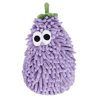 1 Pack Chenille Hanging Hand Towel, Cute Fruit Shape Design, Fluffy Soft Absorbent for Home 7" x 11"