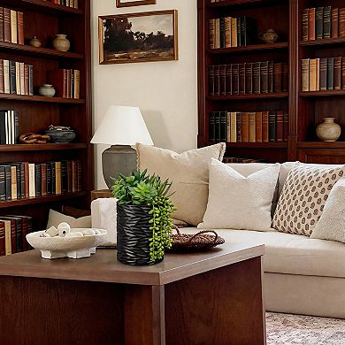 Artificial Succulents in Ceramic Pots