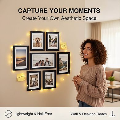 Picture Frame Set 15 Pack Collage Wall Decor Multi Sizes