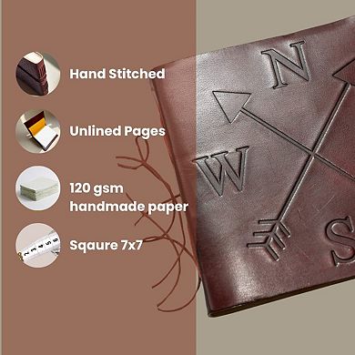 Compass Artist Handmade Leather Journal