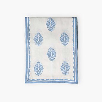 Nila Pure Linen Hand Printed Table Runner