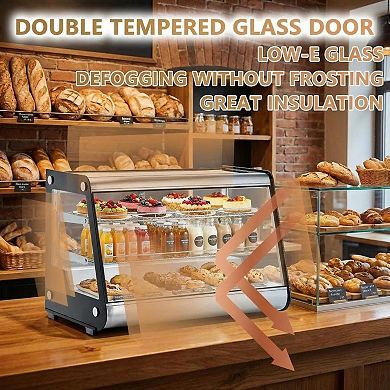 Countertop Display Refrigerator, 6.5 Cu.Ft Commercial Merchandiser, Interior LED Lighting