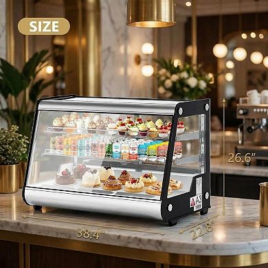 Countertop Display Refrigerator, 6.5 Cu.Ft Commercial Merchandiser, Interior LED Lighting