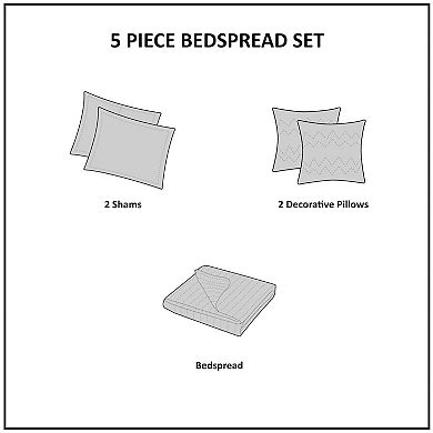 Reversible Jacquard Bedspread Set