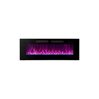 50 Inch Ultra Thin Electric Fireplace with Alexa App Control