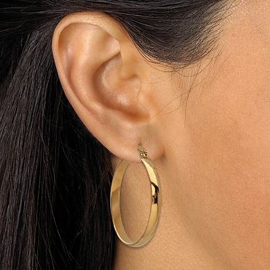 4 Cttw. 6-Pair CZ Stud & Hoop Set Goldtone & Gold Ion Plated Stainless Steel