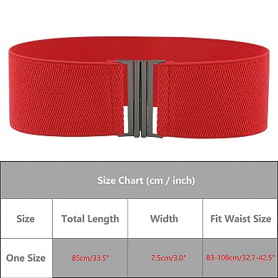 Women's Stretchy Belts Vintage Elastic Waistband for Dresses