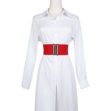 Women's Stretchy Belts Vintage Elastic Waistband for Dresses