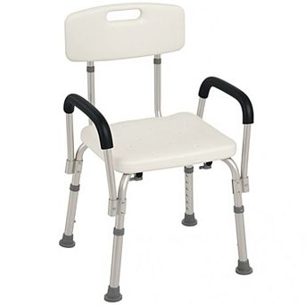 Adjustable Medical Shower Chair with Removable Armrests