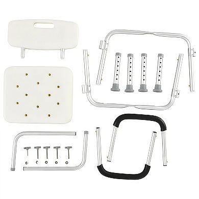 Adjustable Medical Shower Chair with Removable Armrests