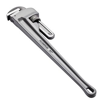 Aluminum Pipe Wrench with Heat-Treated Jaws for Plumbing and Mechanical Work