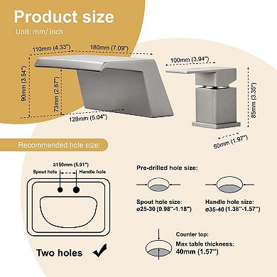Single-Handle Tub Deck Mount Stainless Steel Roman Tub Faucet