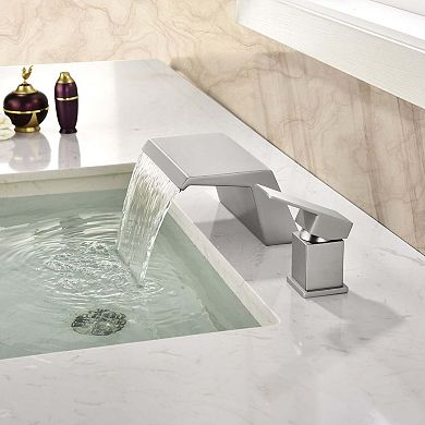 Single-Handle Tub Deck Mount Stainless Steel Roman Tub Faucet