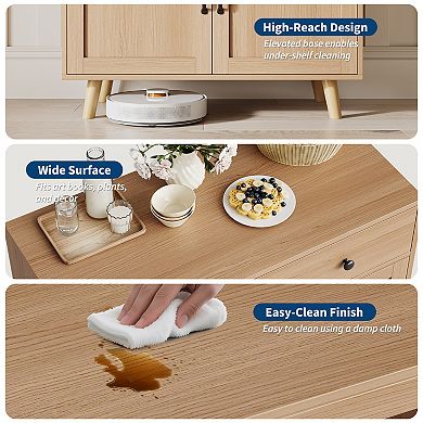 TV Cabinet Storage Unit Without Upper Storage