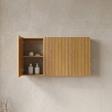 41 Bathroom Wall Mounted Cabinet 3 Cabinets Doors Combination or Individual Suitable