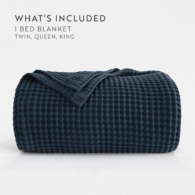 Waffle Weave 100% Cotton Bed Blanket