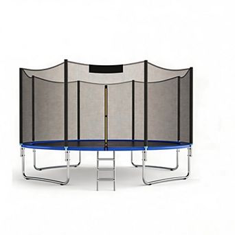 12-Foot Trampoline Replacement Enclosure Net with Zipper