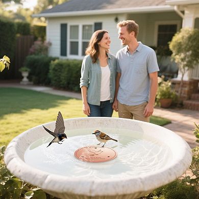 Pure Copper Bird Bath Cleaning Disk 0.6mm Thick Triple Point Support Universal Fit 1 Piece