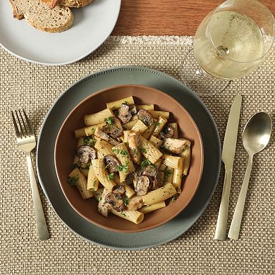 Gibson Elite Menlo Park 16pc Stoneware Reactive Dinnerware Set