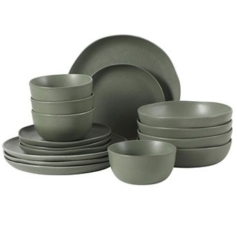 Gibson Elite Menlo Park 16 pc Stoneware Reactive Dinnerware Set