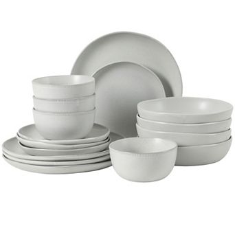 Gibson Elite Menlo Park 16 pc Stoneware Reactive Dinnerware Set