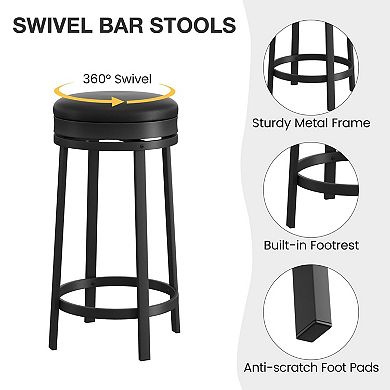 Swivel Bar Stools Set of 4
