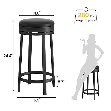 Swivel Bar Stools Set of 4