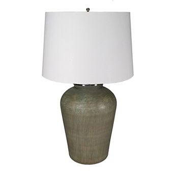 Glass refreshing pop of color to any part of your home with a round Table Lamp