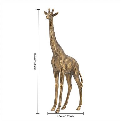 KWPZQEB Animal Statue Decor, Gold Finish