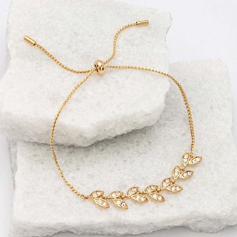 Crystal Vine Zircon and Gold Bracelet