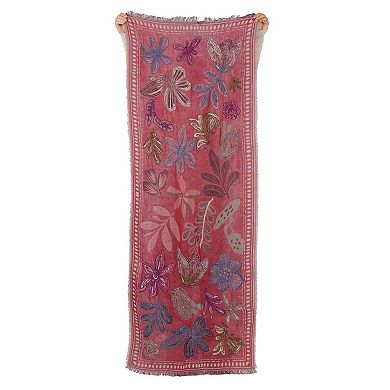 Canyon Petal Embroidered Scarf