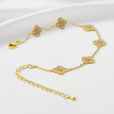 Four-leaf clover bracelet