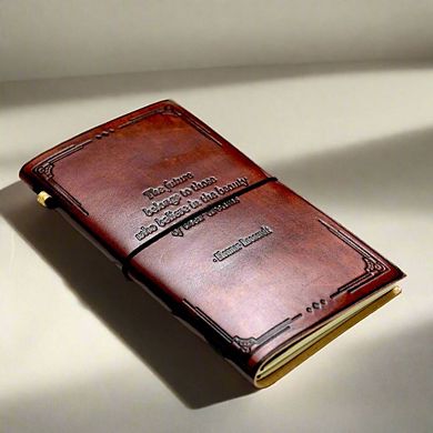 Eleanor Roosevelt Quote Leather Journal