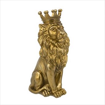 KWPZQEB Animal Statue Decor, Gold Finish