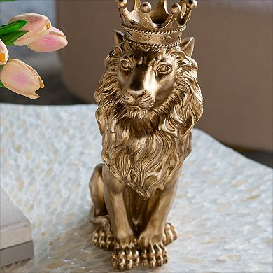 KWPZQEB Animal Statue Decor, Gold Finish