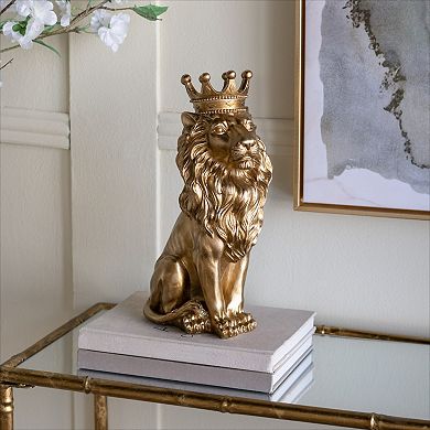 KWPZQEB Animal Statue Decor, Gold Finish