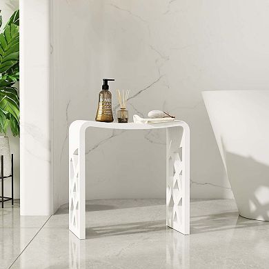 9.06 in. W Freestanding Solid Surface Shower Seat