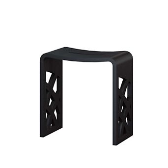 9.06 in W Freestanding Solid Surface Shower Seat