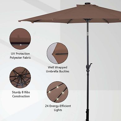 9 ft. Cantilever Outdoor Patio Umbrella with Crank