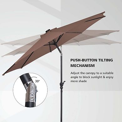 9 ft. Cantilever Outdoor Patio Umbrella with Crank