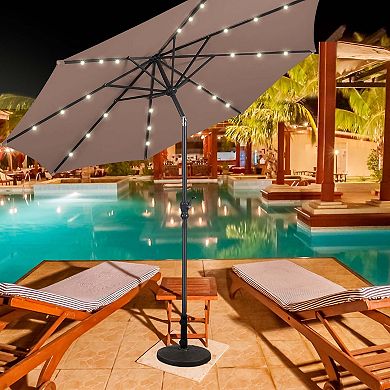 9 ft. Cantilever Outdoor Patio Umbrella with Crank