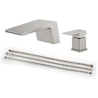 Single-Handle Tub Deck Mounted SUS304 Stainless Steel Roman Tub Faucet