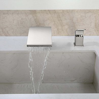 Single-Handle Tub Deck Mounted SUS304 Stainless Steel Roman Tub Faucet