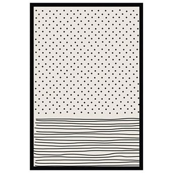Amanti Art Framed Fabric Pinboard, Minimal Line Vibes #1 Printed Bulletin Board