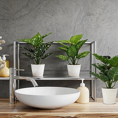 Mini Artificial Tropical Plants in Pots